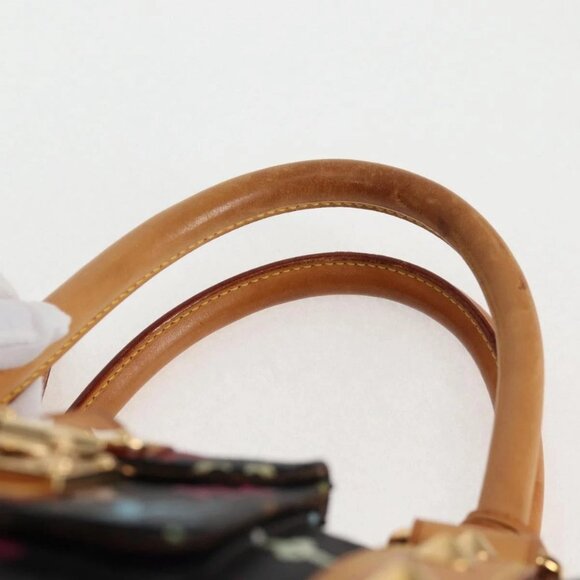 LOUIS VUITTON Monogram Multicolor Keepall 45 Bag Black M92640 Auth 117676V - Picture 11 of 16